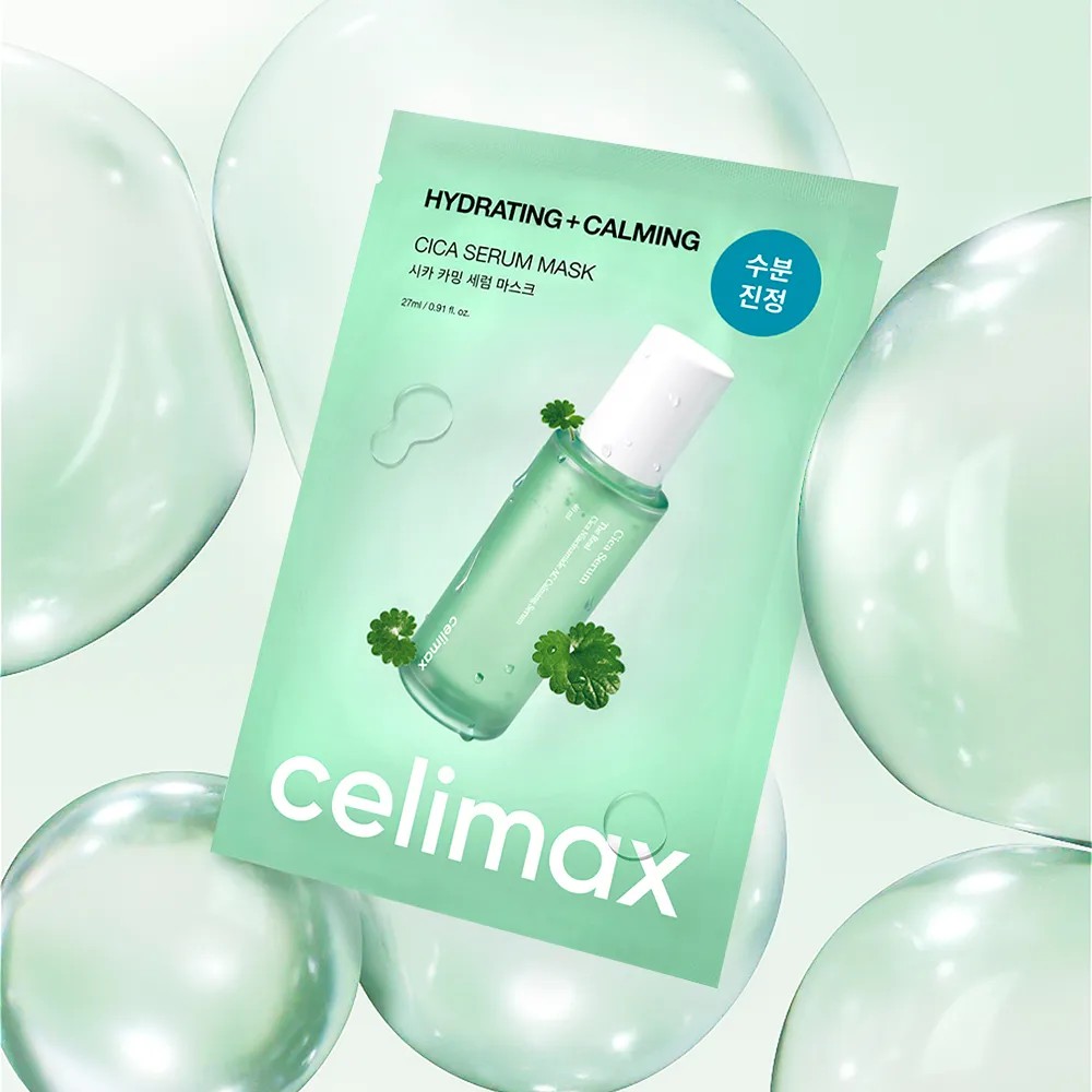 Celimax The Real Mask Sheet 5 tờ, 10 tờ - Cica Calming Serum, Noni Ampoule