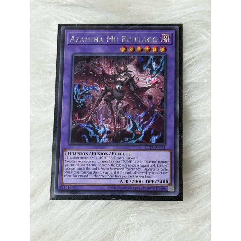 Thẻ bài Yugioh Tiếng Anh chính hãng:  "Azamina Mu Rcielago" (ROTA-AE031)