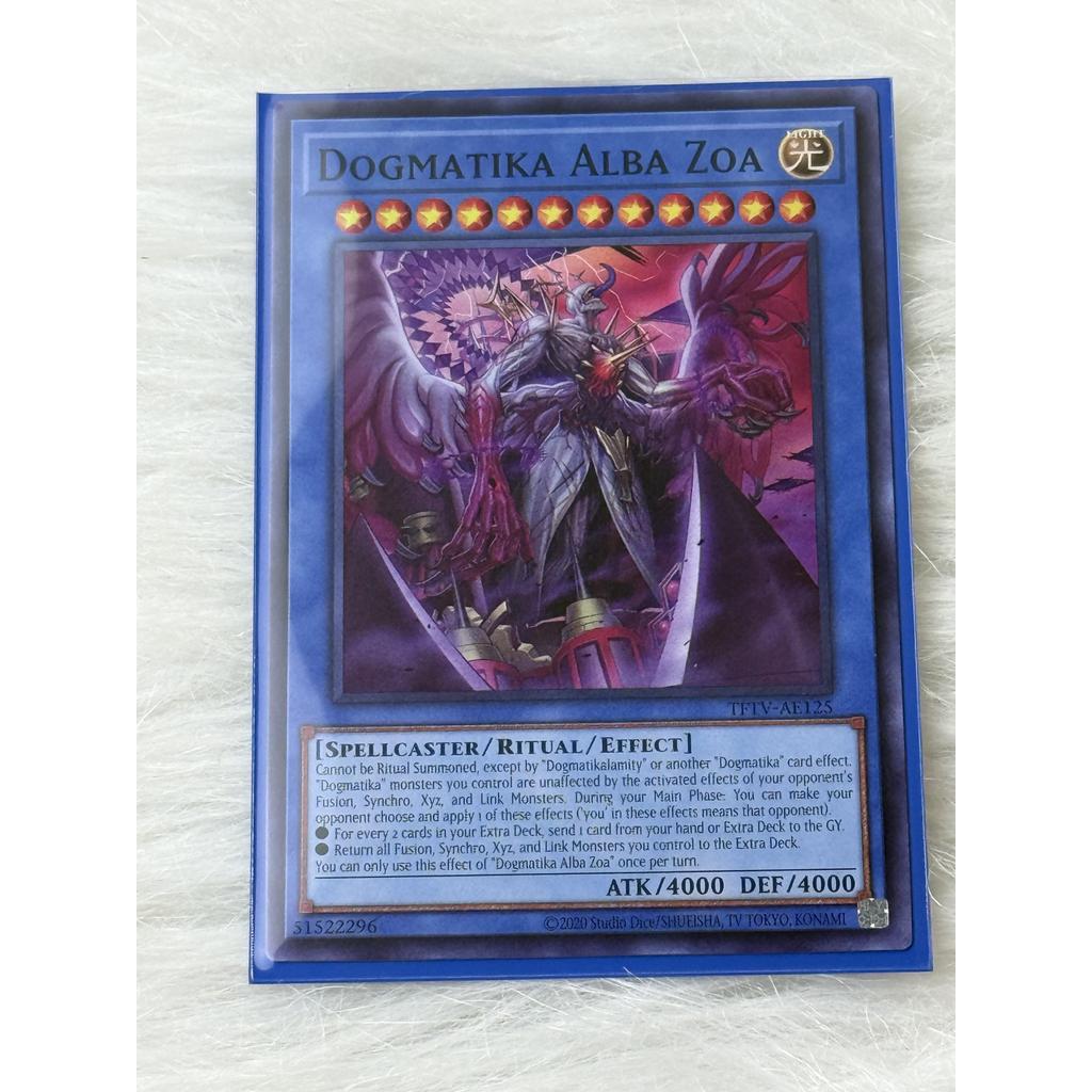 Thẻ bài Yugioh Tiếng Anh chính hãng: Dogmatika Alba Zoa ( TFTV-AE125 )