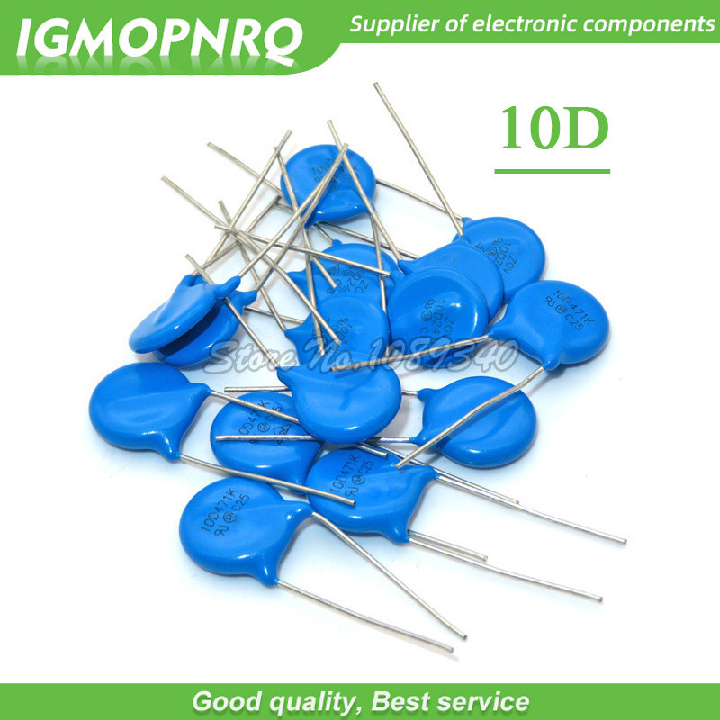 10 Chiếc Varistor 10D101K 10D102K 10D241K 10D270K 10D271K 10D330K 10D390K 10D470K 10D471K 10D511K 10