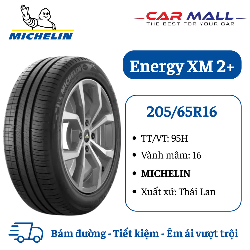Lốp xe ô tô du lịch MICHELIN 205/65R16 Energy XM 2+