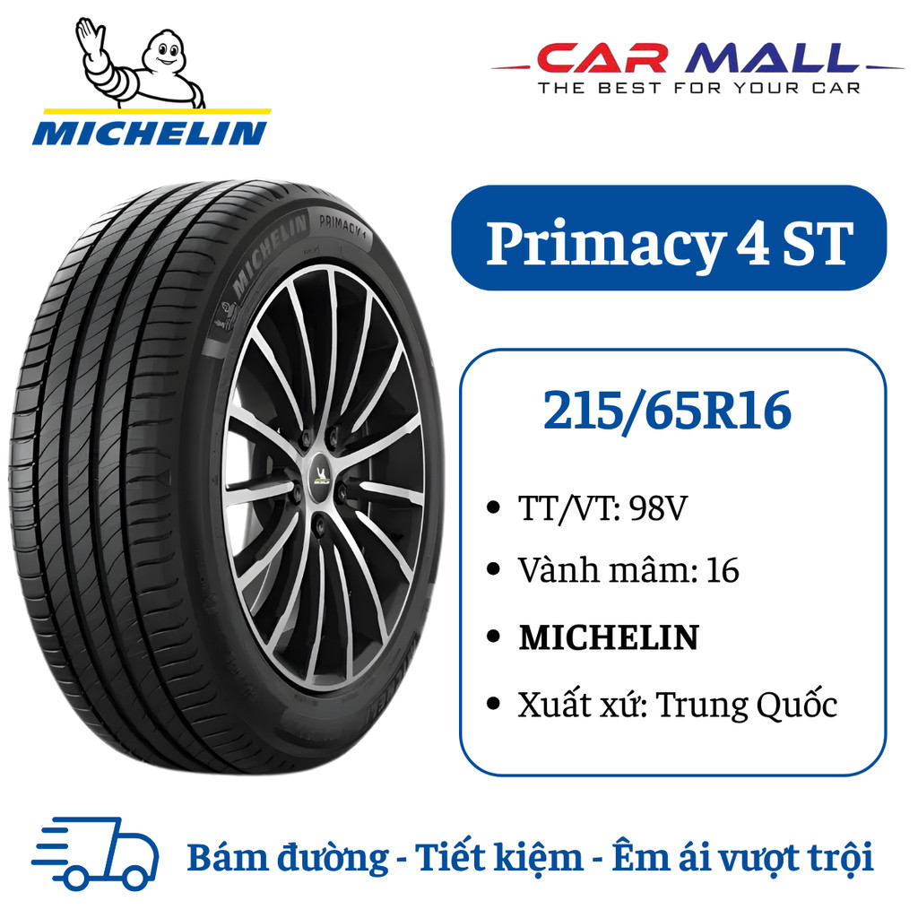 Lốp xe ô tô du lịch MICHELIN 215/65R16 Primacy 4 ST