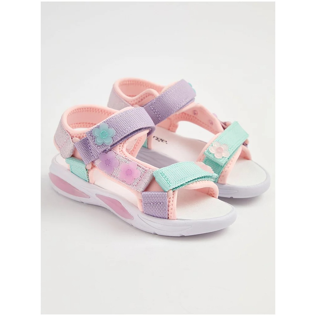 Dép sandal hồng có đèn sáng light up bé gái kid George_authentic