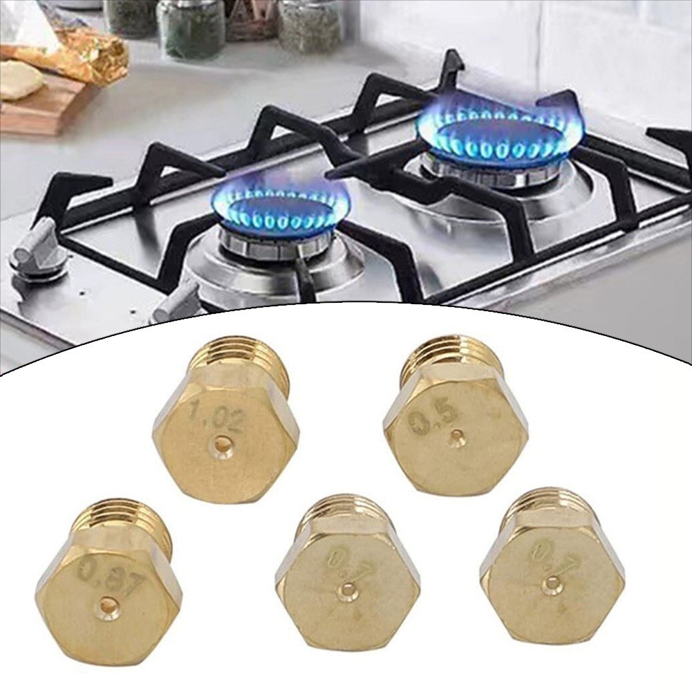 [MOTO] 5 Cái Cho LPG Gas Jet Set Đốt Gas Hob Cho Bộ Chuyển Đổi LPG Vòi Phun Propane