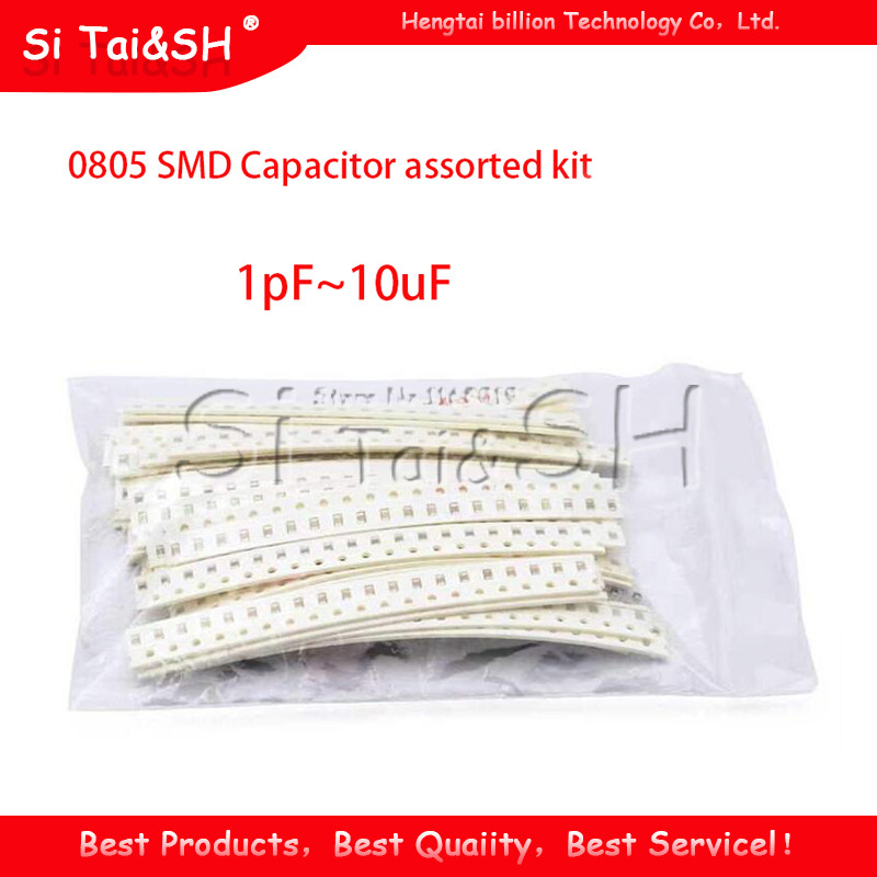 36values mỗi 20 chiếc = 720 chiếc 0805 SMD Tụ các loại bộ 1pF ~ 10uF thành phần tự làm mẫu bộ 1PF 4.