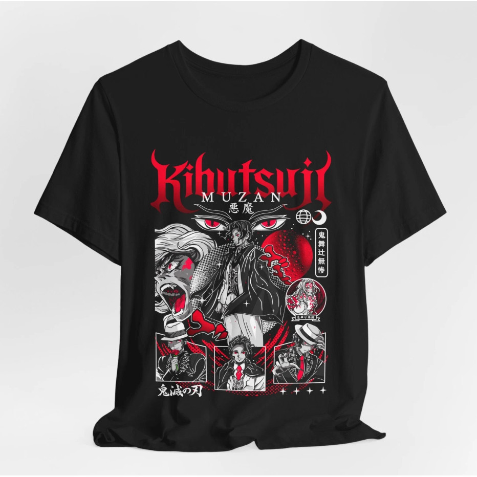 Kibutsuji Muzan Graphic Tee Unisex Anime Áo Thun Demon Slayer Fan Tee