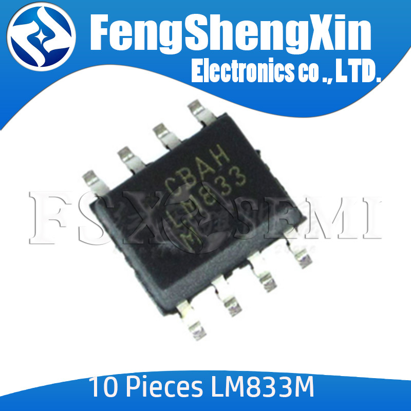 10 Cái / lốc Mới LM833 LM833M LM833MX SOP-8 IC Khuếch Đại Hoạt Động Âm Thanh Kép