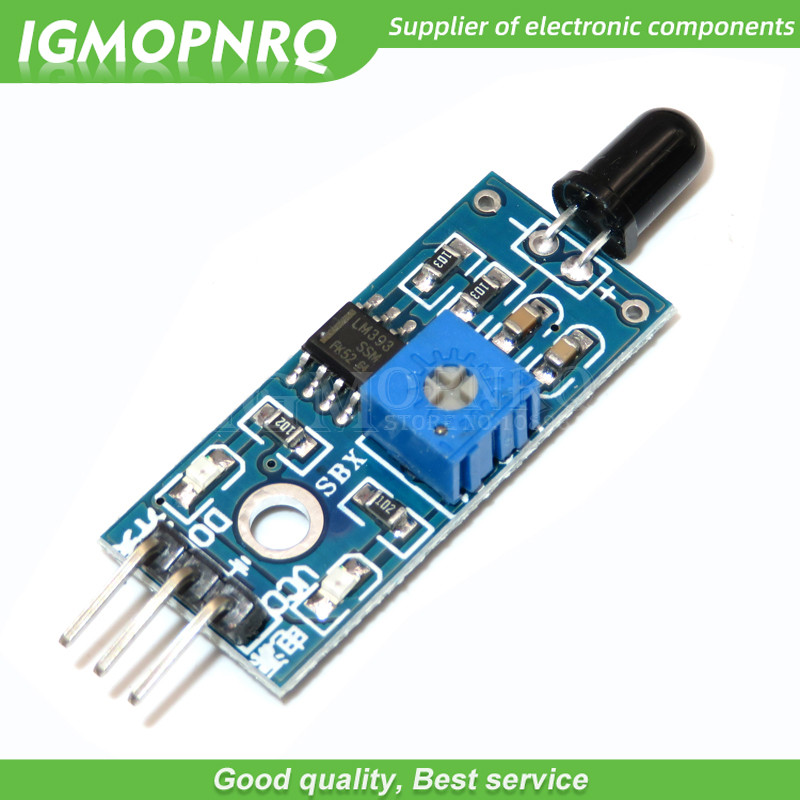 10 Chiếc IR Hồng Ngoại 3 Dây Cảm Biến Phát Hiện Ngọn Lửa Mô Đun IR Cảm Biến Ngọn Lửa Mô Đun Phát Hiệ