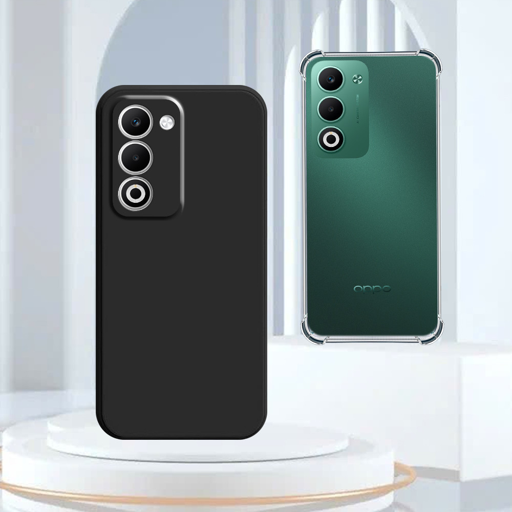 Ốp lưng Oppo A5 2025 / A5i / A5i Pro ốp trong chống sốc, tpu dẻo đen