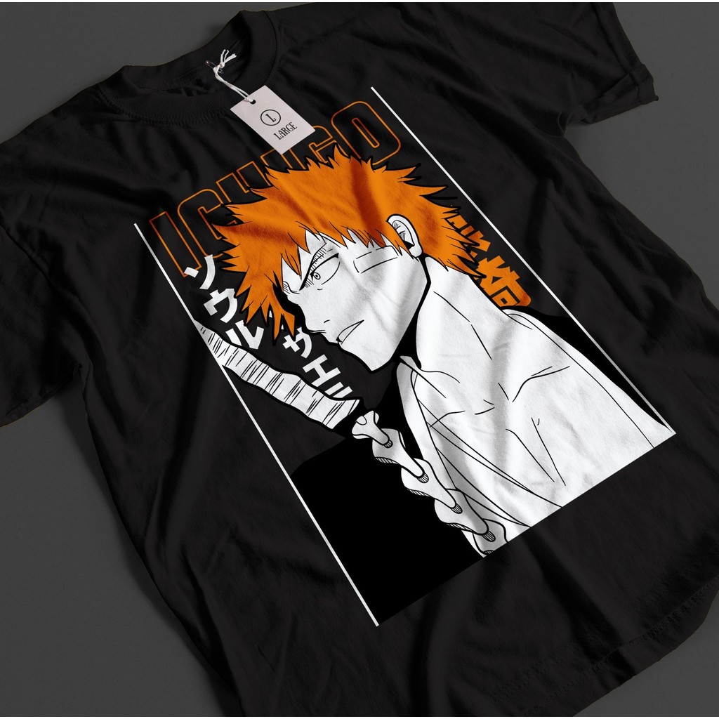 Bleach Anime - Áo Thun Unisex Hình Ichigo Bankai, Byakuya, Aizen và Zaraki
