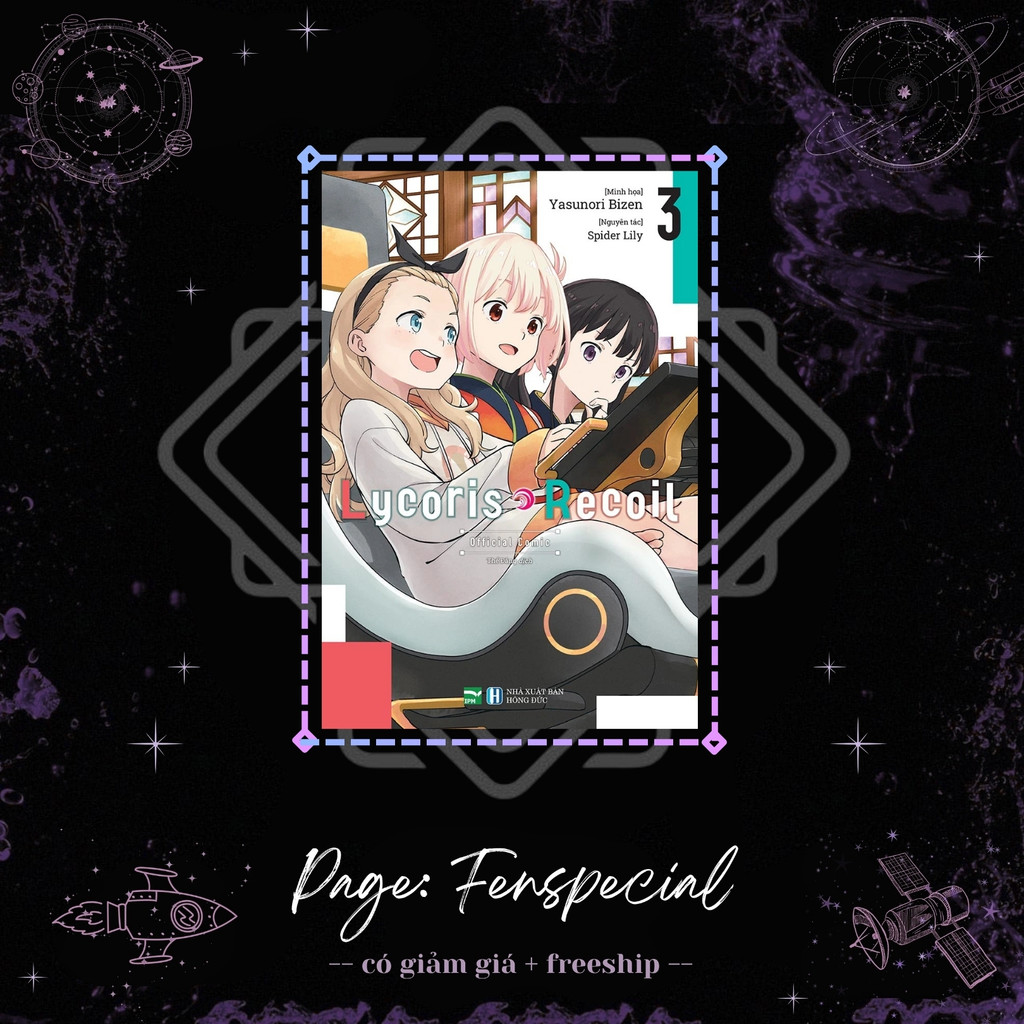 [Phụ Kiện Bookmark] Bản Thường - Lycoris Recoil - Tập 3 - Fm Bookmark