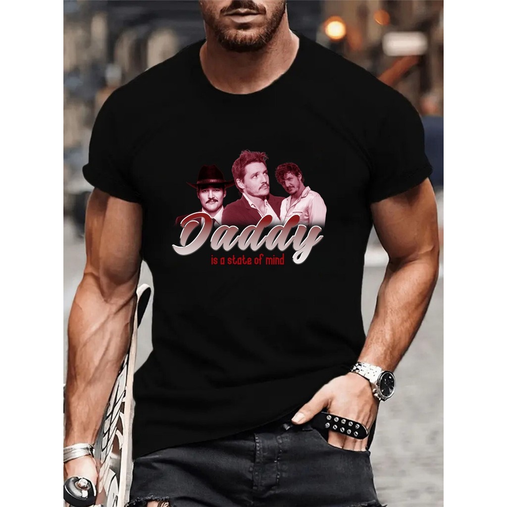 Áo thun Daddy Is A State Of Mind, Áo thun Pedro Pascal ngộ nghĩnh, Áo thun dành cho người lớn