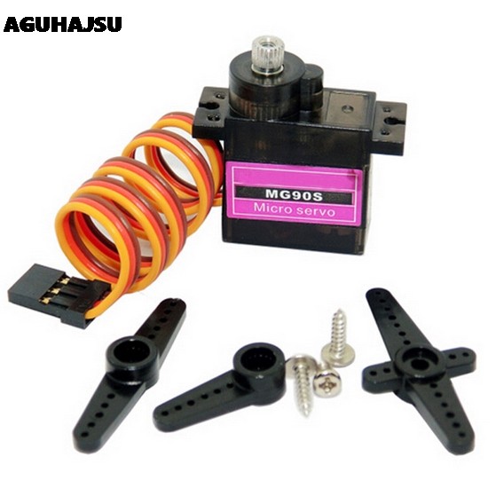 1 Chiếc MG90S 9g Kim Loại Gear Nâng Cấp SG90 Kỹ Thuật Số Micro servo Cho Xe Thông Minh Trực Thăng Bo