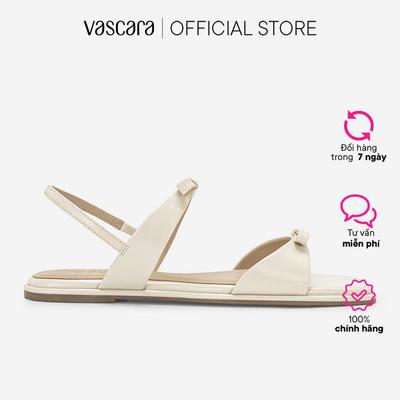 Vascara Sandal Đế Bằng Họa Tiết Nơ Cá Tính - SDK 0355