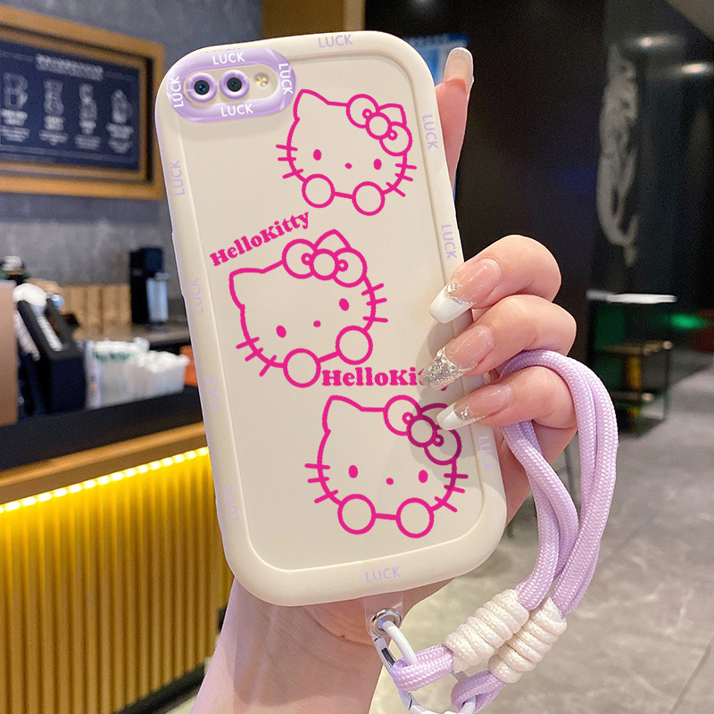 Ốp Lưng Realme C2 C2s OPPO A1KCase Động vật nhỏ Với Lanyard