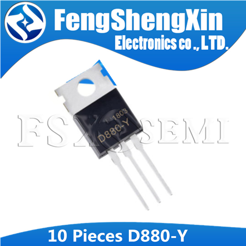 10 Cái / lốc Mới KSD880 TO-220 D880 KSD880-Y KSD880Y D880-Y 2SD880-Y TO-220 Công Tắc khuếch đại công