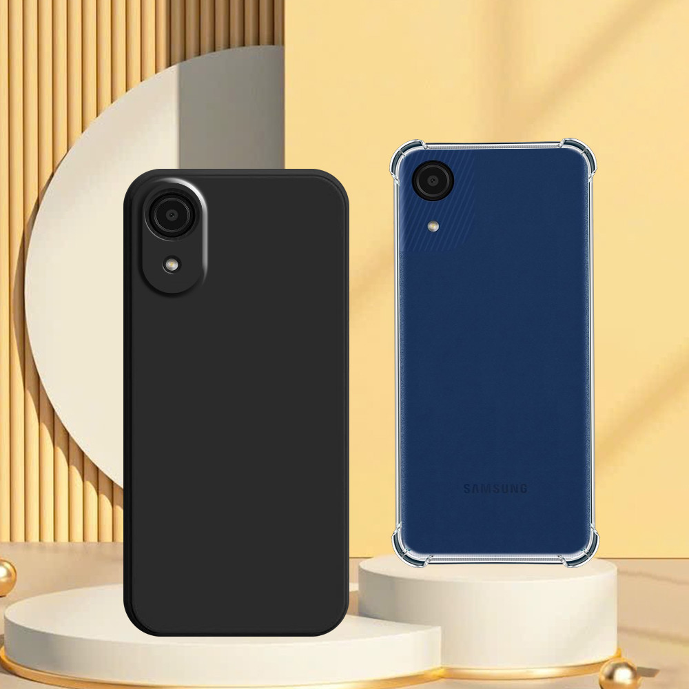 Ốp lưng Samsung A03 Core ốp trong chống sốc và ốp tpu dẻo đen