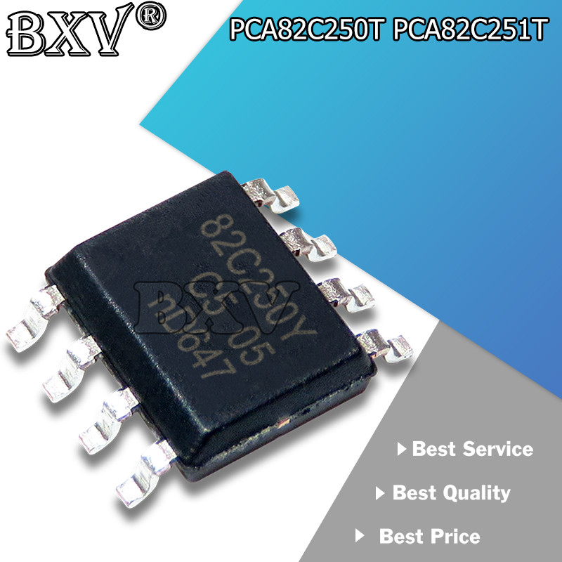 CR-5 CÁI / LOT PCA82C250 A82C250 PCA82C251T PCA82C251 82C251 SOP 8 CAN Arayüzü IC CAN CTRLR 170uA 5V