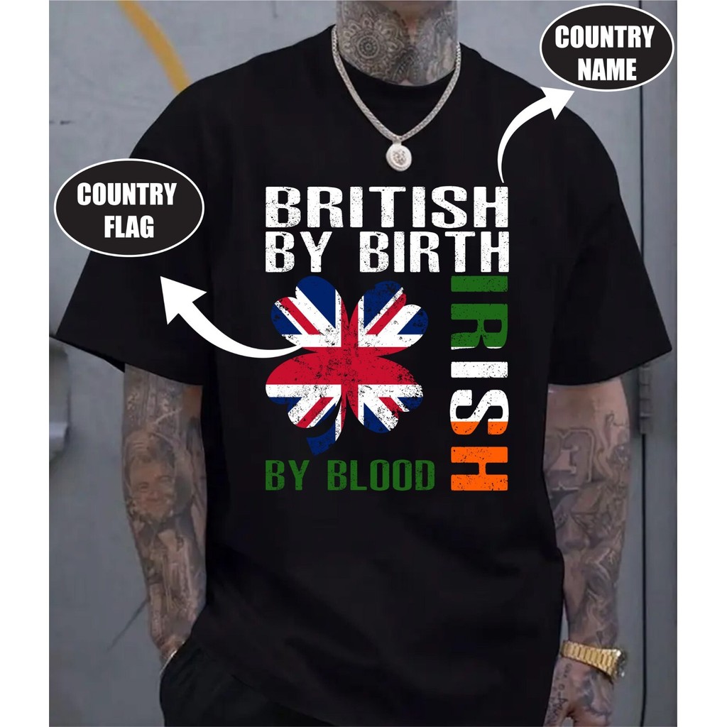 Áo thun Ireland được cá nhân hóa, Áo thun Ireland theo máu của người Anh, Áo thun quà tặng