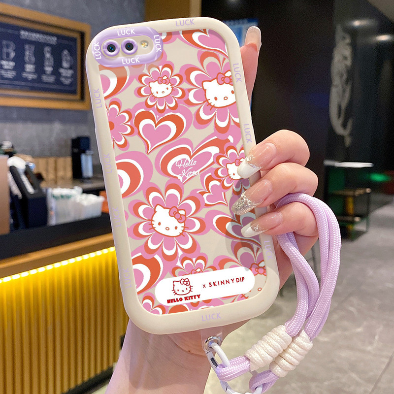 Ốp Lưng Realme C2 C2s OPPO A1KCase Động vật nhỏ Với Lanyard