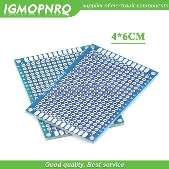 1 Chiếc Hai Mặt Protoboard Breadboard Universal Board Màu Xanh PCB 2 * 8cm 3 * 7Cm 4 * 6cm 5 * 7Cm 7