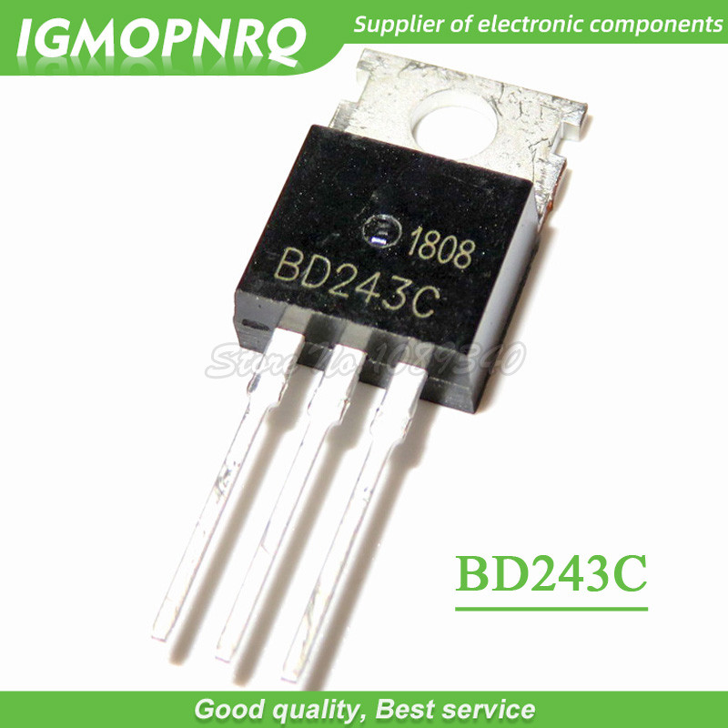 100 CÁI BD243C TO220 BD243 100V 6A ĐẾN 220 Transistor lưỡng cực NPN Mục đích chung mới nguyên bản