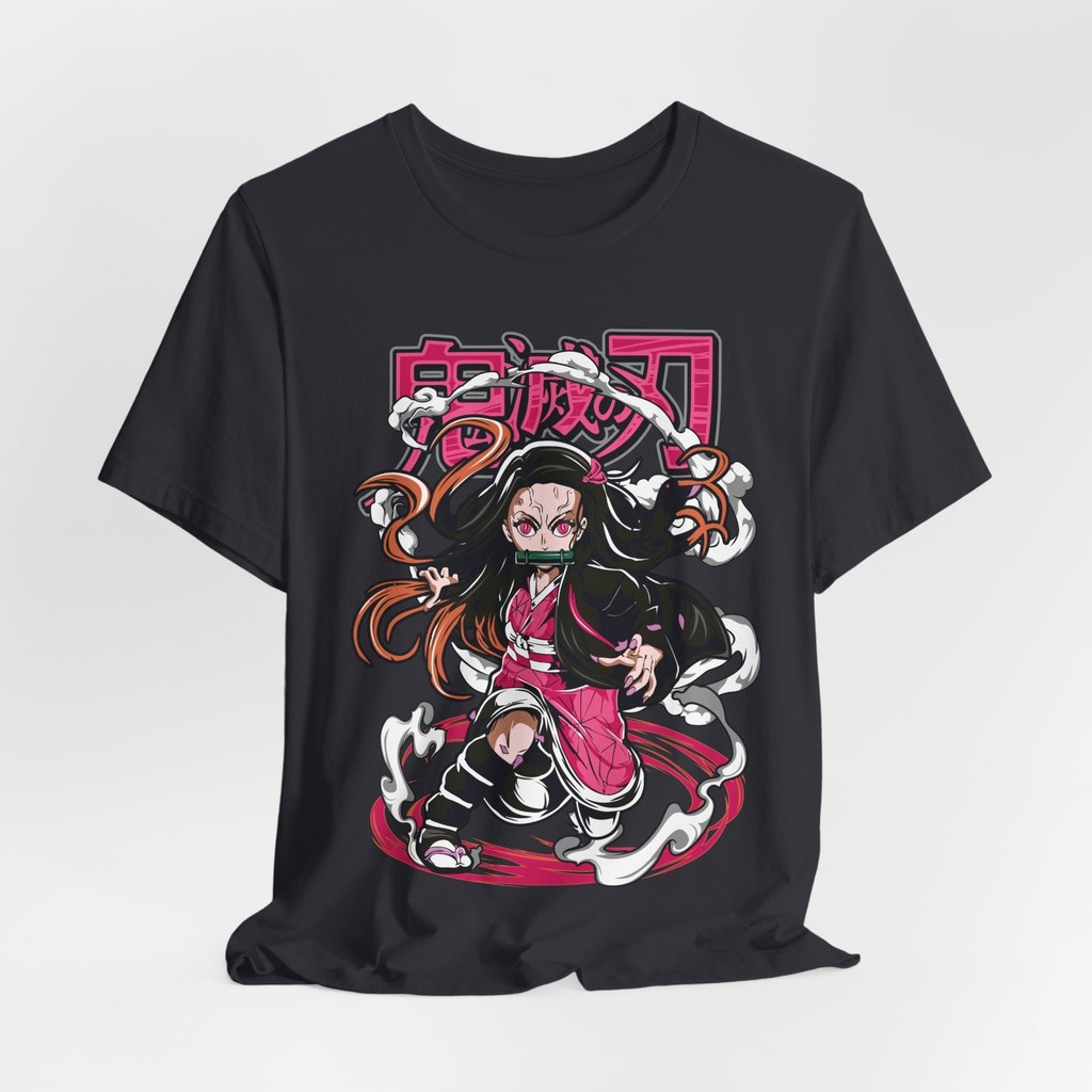 Nezuko Anime Graphic Tee, Demon Slayer Anime Áo Sơ Mi, Unisex Anime Áo Thun, Manga