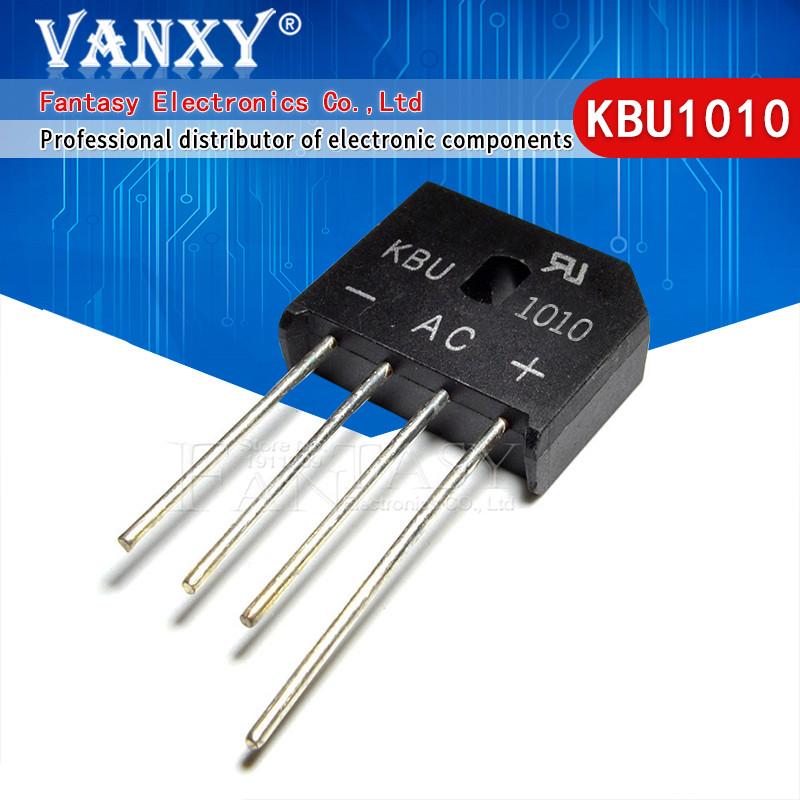 10 CÁI KBU1010 KBU-1010 10A 1000V diode cầu chỉnh lưu IC mới và nguyên bản