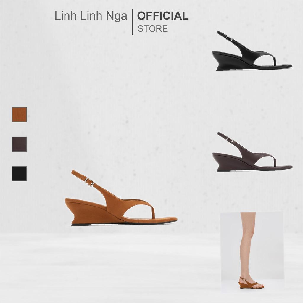 Giày С&Κ Wedge-Heel Slingback Thong Sandals - CK1-80050096 chính hãng đủ bill