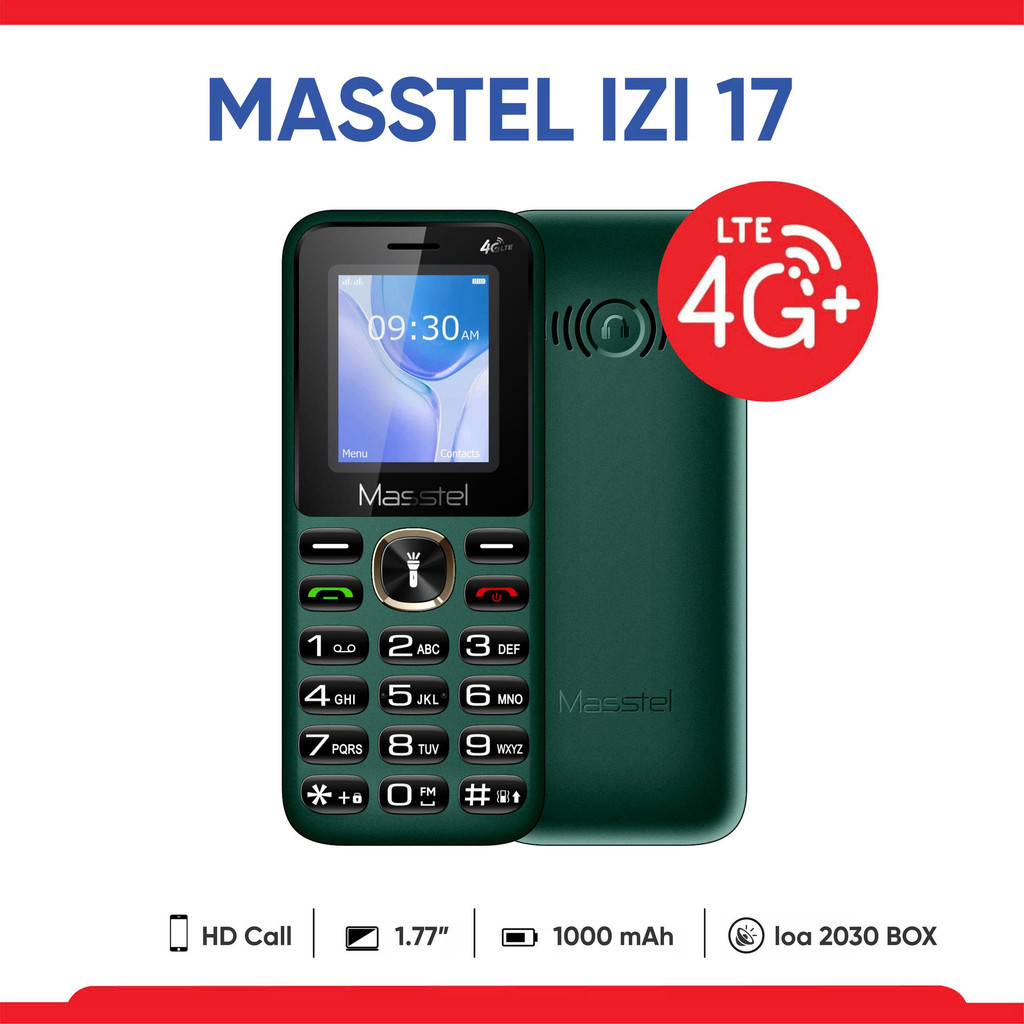Điện thoại Masstell izi 17 chính hãng 4g chuẩn - Chính bán siêu chạy