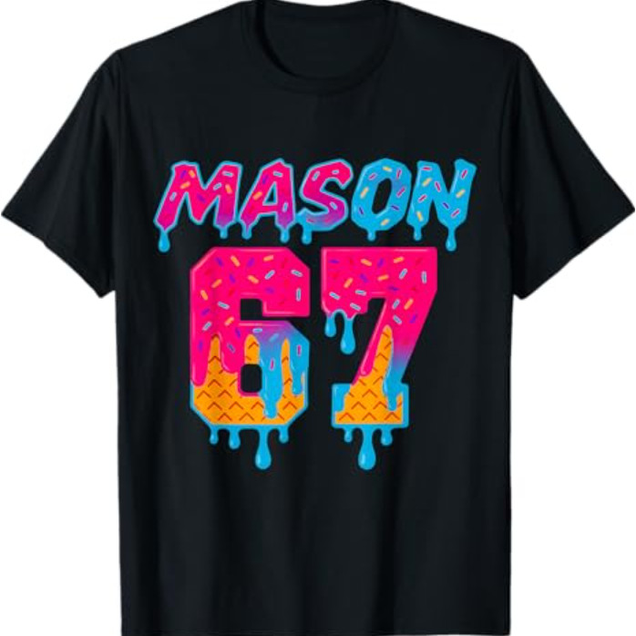 Áo thun Six Seven Ice Cream Drip Sport 67 Mason Meme