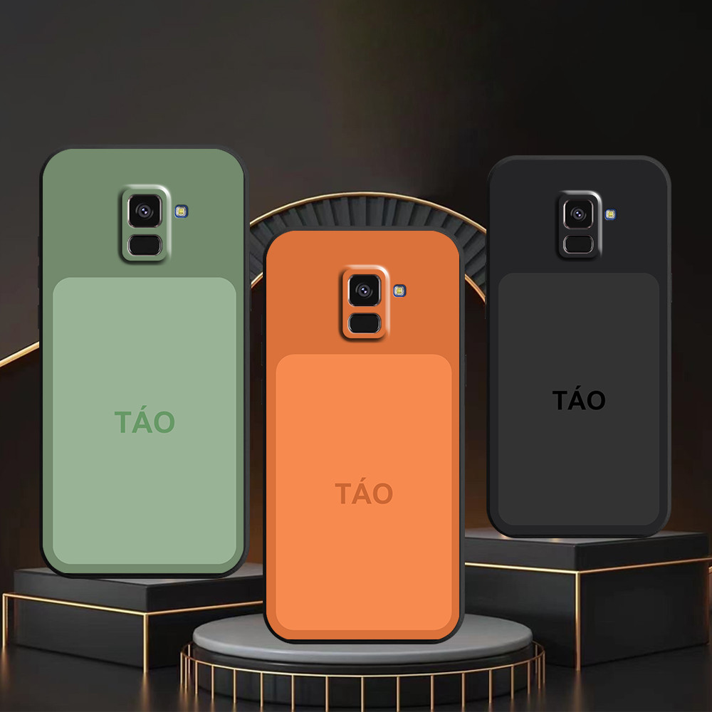 Ốp lưng Samsung A5 2018 / A8 2018 / A8 Plus / A8+ in hình sắc màu táo