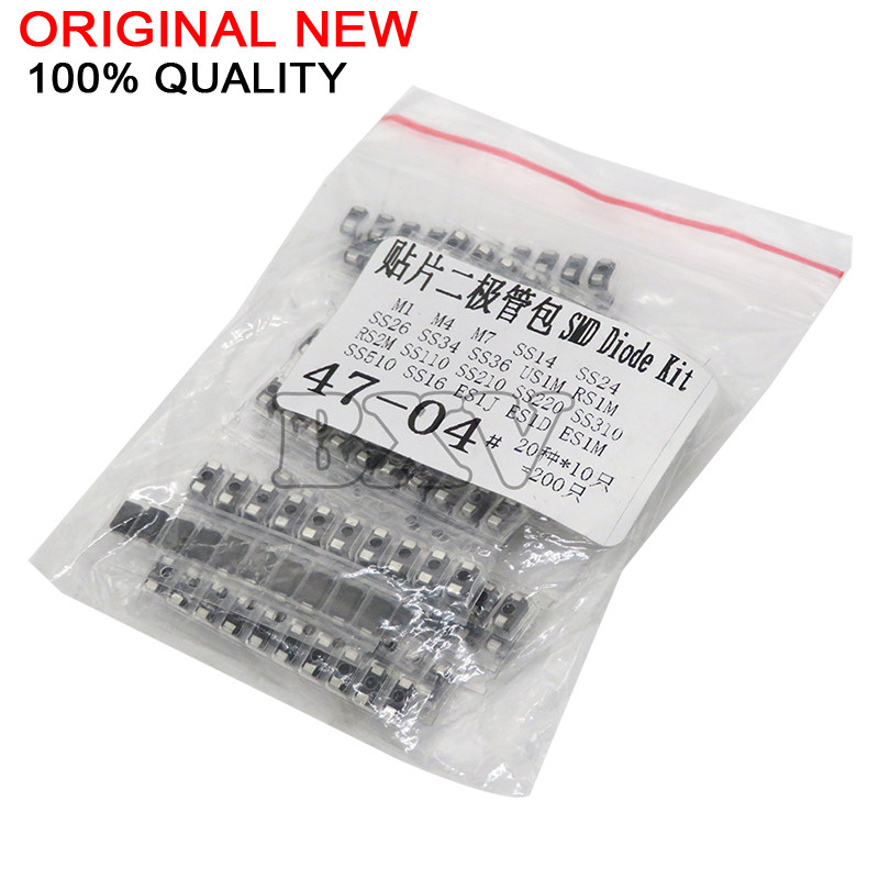 CR-20Value * 10 CÁI = 200 CÁI SMD Diode Các Loại Bộ Chứa SS110 SS220 SS210 SS310 SS510 SS16 SS26 SS3