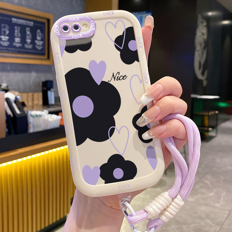 Ốp Lưng Realme C2 C2s OPPO A1KCase Động vật nhỏ Với Lanyard