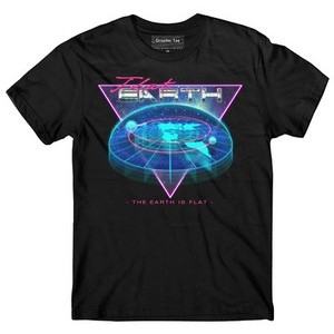 Áo thun ba chiều trái đất phẳng, Trái đất phẳng, săn chắc, Nasa Lie, Âm mưu Nasa