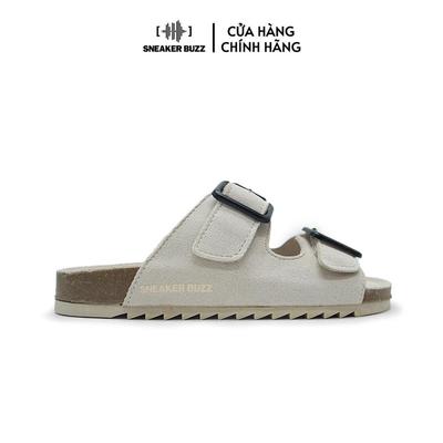 Dép Sneaker Buzz Cork Sole Sandals PU Đế Trấu Cream Unisex V2807SB05U_003