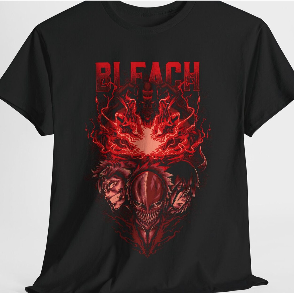 Bleach Graphic Tee Áo nam Anime Áo Quà Tặng Cho Anh Ichigo Manga Crew ne