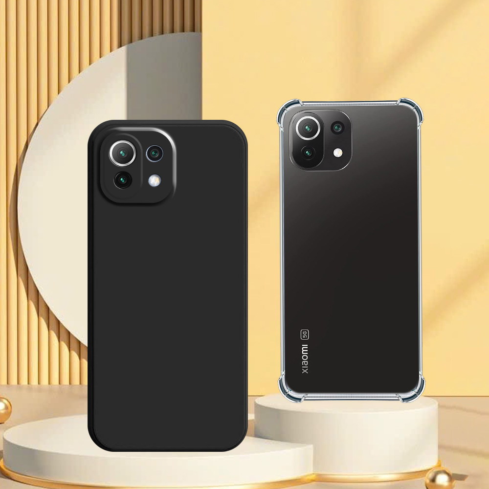 Ốp lưng Xiaomi Mi 11 5G / Mi 11 Lite 5G / Mi 11 Lite 5G NE ốp trong chống sốc và ốp tpu dẻo đen
