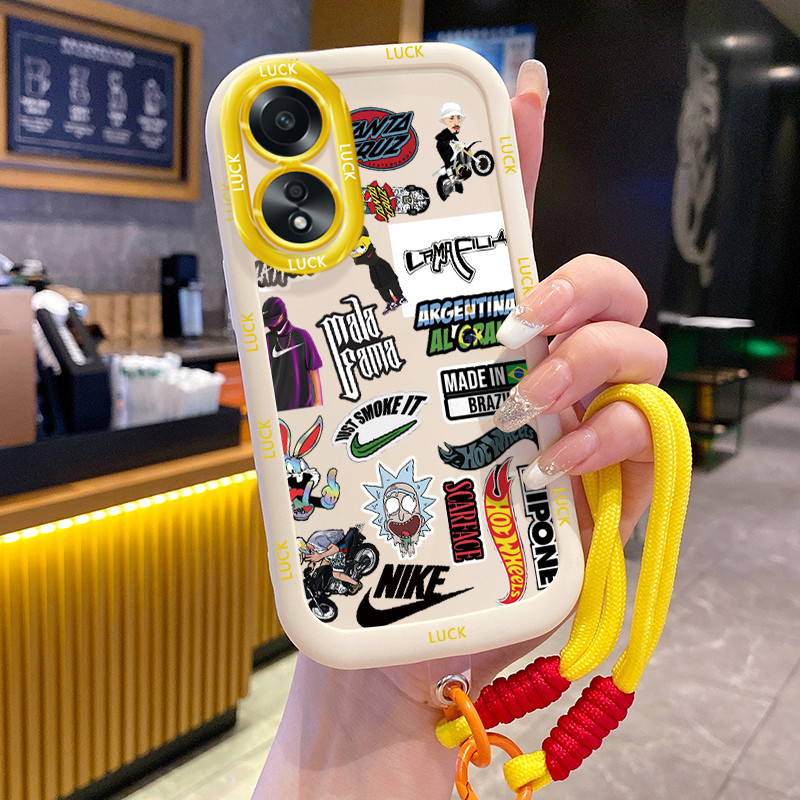 Ốp Lưng OPPO A58 4G A78 4G A58 5G A58X 5G A78 5G A1X 5G A2X 5G Case Cá nhân Với Lanyard