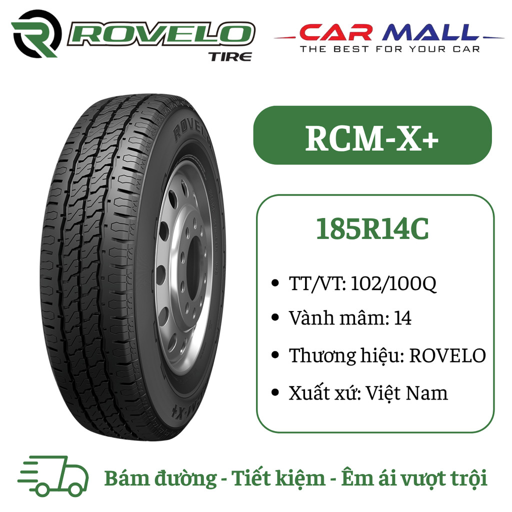 Lốp xe thương mại ROVELO 185R14C RCM-X+