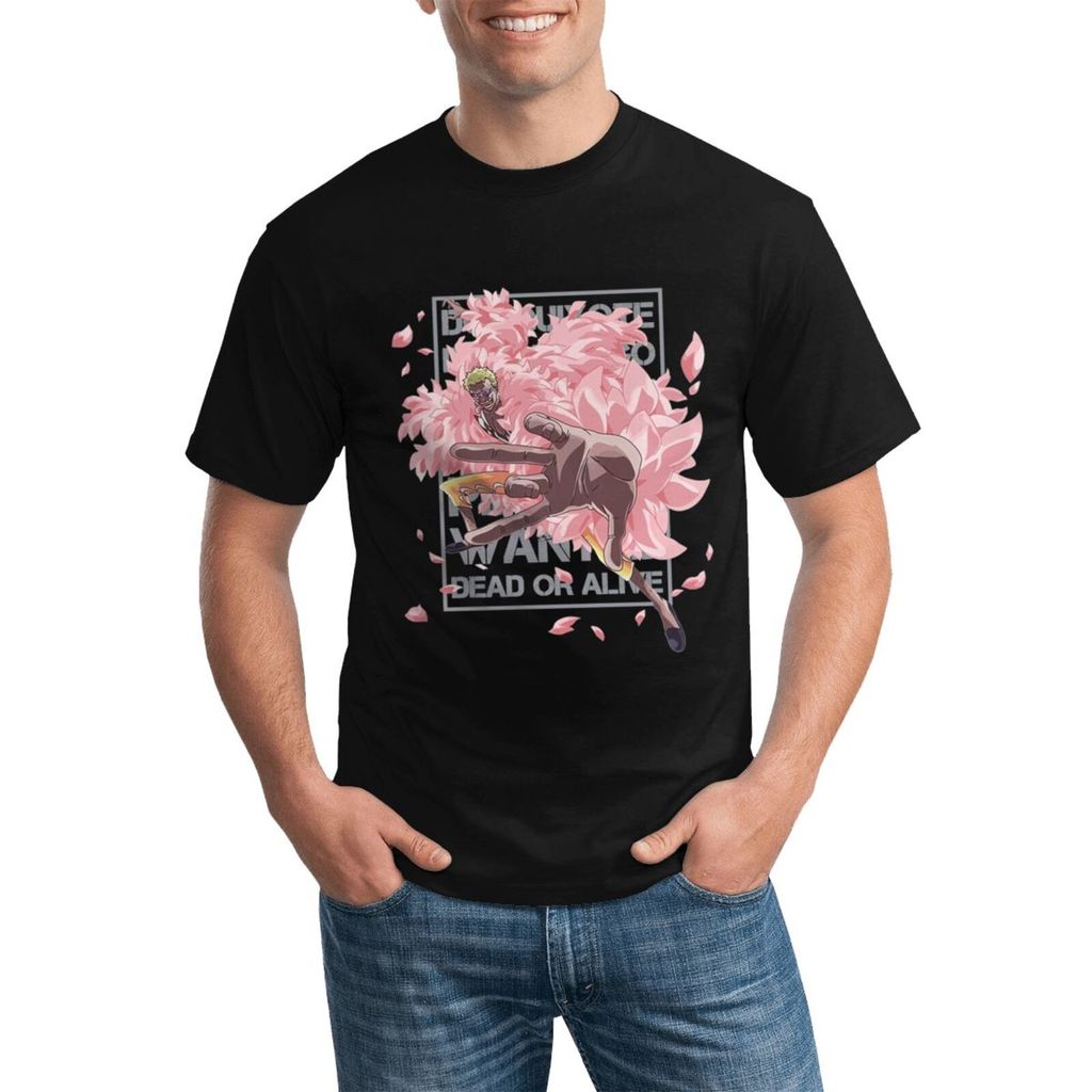 Áo thun Cotton cỡ lớn Donquixote Doflamingo sành điệu để mặc hàng ngày
