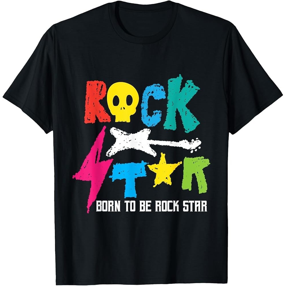 Rockstar Born To Be Rockstar Music Áo thun ngộ nghĩnh