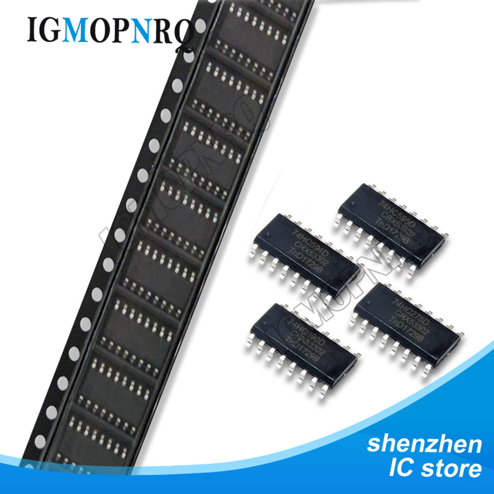 10 CHIẾC 74HC595 74HC595D SOP 74HC138D 74HC139D 74HC164D 74HC165D 74HC257D 74HC390D SMD