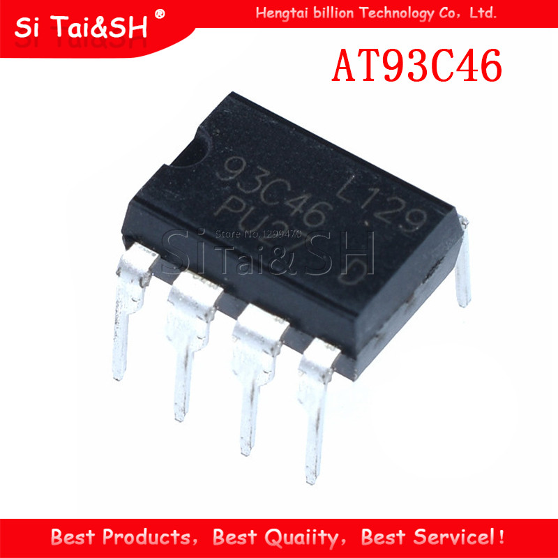 10 CÁI AT93C46 93C46 DIP 8 EEPROM 64x16 chính hãng mới