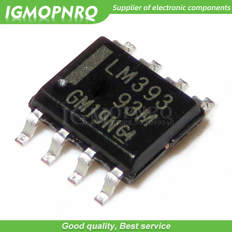 100 CÁI LM393DR LM393 SOP8 SOP LM393DT LM393DR2G SMD Mới nguyên bản