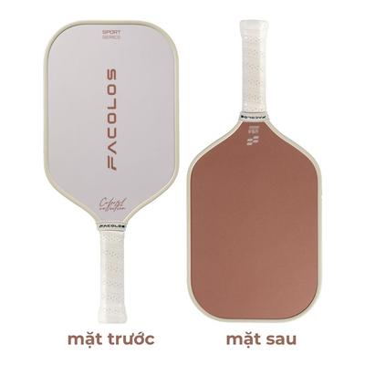 Vợt Pickleball DECATHLON x FACOLOS ColorFul Brown Twist 16MM mã 9010656