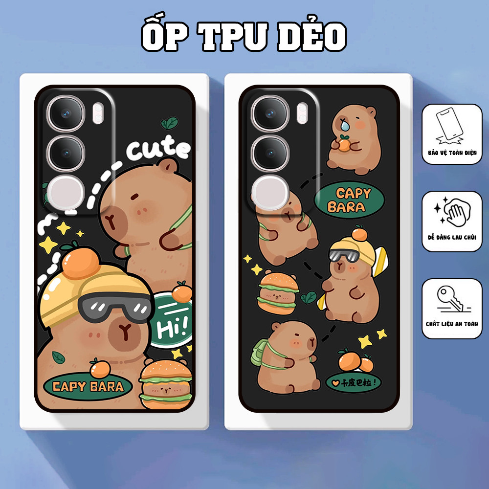 Ốp lưng Vivo Y19s / Y19s Pro in hình capy bara cute