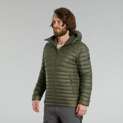 Áo khoác lông vũ trekking nam có mũ DECATHLON MT100 mã 8595408