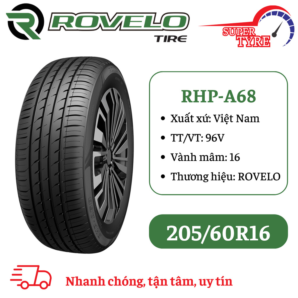 Lốp ô tô ROVELO 205/60R16 RHP-A68