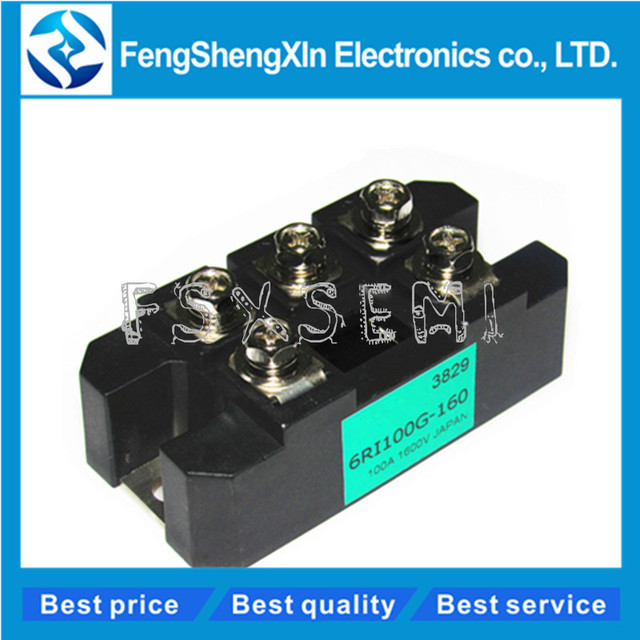 1 Chiếc Mới MDS100-16 100A 1600V 6RI100G-160 Ba Pha Chỉnh Lưu Cầu Mô Đun Tản Nhiệt